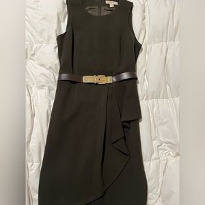MIchael Kors Dress with belt . Polyester/Rayon/Spandex size 12 faux wrap detail